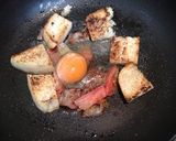 トマトとベーコンエッグパンサラダ作り方7写真