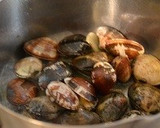 焼菜の花とあさりの洋風和え物作り方1写真