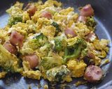 ウインナーブロッコリー☆カレー風味エッグ作り方2写真