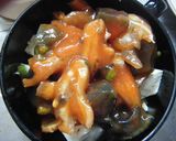 台湾料理~ミミガー入りのピータン豆腐作り方3写真