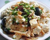 台湾料理~ミミガー入りのピータン豆腐作り方4写真