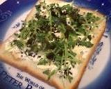 わさび漬け×カッテージチーズのトースト作り方6写真