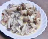 しめじの丸鶏がらスープ味たまごとじ作り方4写真