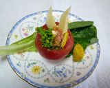 くり抜きトマトの菜の花サラダ ♪♪作り方7写真