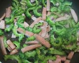 塩麹で作る☆スパム入り☆ゴーヤチャンプル作り方5写真
