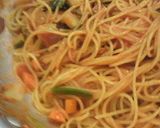 季節野菜のトマトソーススパゲティ作り方3写真