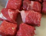 牛肉の豆腐巻き♪サイコロステーキもどき作り方5写真