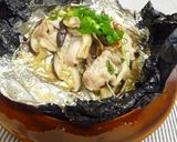 **塩麹鶏ときのこのホイル焼き**作り方7写真