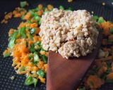 残り物で刻み納豆ガーリックチャーハン作り方3写真