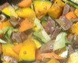 緑黄色野菜と豚ハツのバゴオン風味作り方5写真