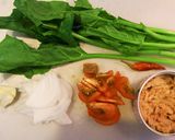ほうれん草とツナのガーリックパスタ作り方1写真