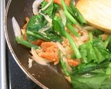 ほうれん草とツナのガーリックパスタ作り方4写真
