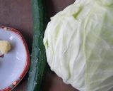春キャベツときゅうりの、生姜入り塩もみ♬作り方1写真