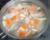 根菜と鶏モモ肉とヘルシー煮物作り方5写真