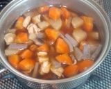 根菜と鶏モモ肉とヘルシー煮物作り方7写真