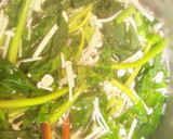 ほうれん草とえのきのバター炒め作り方6写真