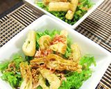 わさび菜のワサビドレッシングサラダ作り方5写真