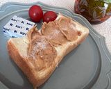 ♡今日の朝ごはん♡ピーナッツバターパン♡作り方2写真
