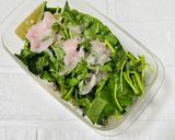 血糖コントロール!楽しいモロヘイヤの酢漬け😃作り方3写真