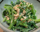 宮内菜（かき菜）の胡桃マヨネーズ作り方4写真