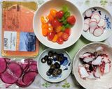 母の日おもてなしサーモン蛸カルパッチョ作り方1写真