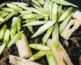 アスパラガスの味噌汁作り方1写真