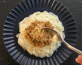 梅なめたけと納豆のぶっかけそうめん作り方5写真