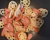 夕食・おつまみ★ガリバタ醤油のジャーマン蓮根作り方5写真