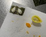 お弁当に！！ゆで卵deとなりのトトロ作り方2写真