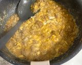 ひき肉とろたま丼作り方7写真