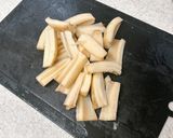 ブルーチーズのせ♪れんこんのソテー作り方1写真