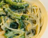 ゴーヤー＆エノキのスライスチーズパスタ作り方4写真