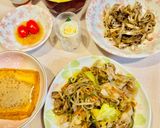 簡単おかず！豚バラもやし茄子の甘旨炒め⭐️作り方5写真