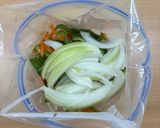下味冷凍で時短！牛肉と野菜のプルコギ風作り方2写真
