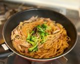 市販の1人鍋の素で！ズボラなスープパスタ作り方7写真