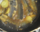 秋刀魚と生姜のかば焼き風煮込み作り方3写真