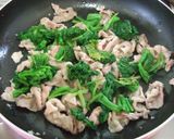 春の彩り✿豚肉と菜の花のシンプル炒め♫作り方4写真