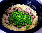 ウインナーとシメジのカレー炊き込ご飯作り方4写真