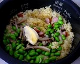 ウインナーとシメジのカレー炊き込ご飯作り方5写真