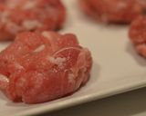 豚こま団子の塩から揚げレモンあん作り方1写真