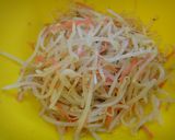 レンジで簡単♪もやしのやきそば風サラダ作り方2写真