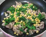 春の彩り✿豚肉と菜の花のシンプル炒め♫作り方5写真