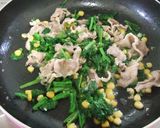 春の彩り✿豚肉と菜の花のシンプル炒め♫作り方6写真