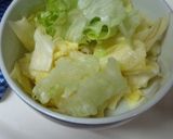 ✿キャベツとほたて 適当蒸し煮✿作り方1写真