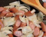ウインナーと春キャベツのトマトパスタ作り方4写真