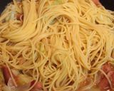 ウインナーと春キャベツのトマトパスタ作り方7写真