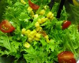 わさび菜と新玉葱のサラダ　しらす塩麹ドレ作り方5写真