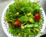 わさび菜と新玉葱のサラダ　しらす塩麹ドレ作り方6写真