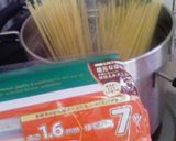 厚切ベーコン入りコンソメスープのつけスパ作り方1写真