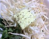 超簡単..丼で.5分..もやしバタソテ作り方3写真